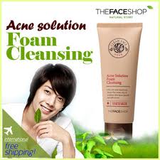 Sữa rửa mặt trị mụn Acne Solution Foam Cleansing The Face Shop